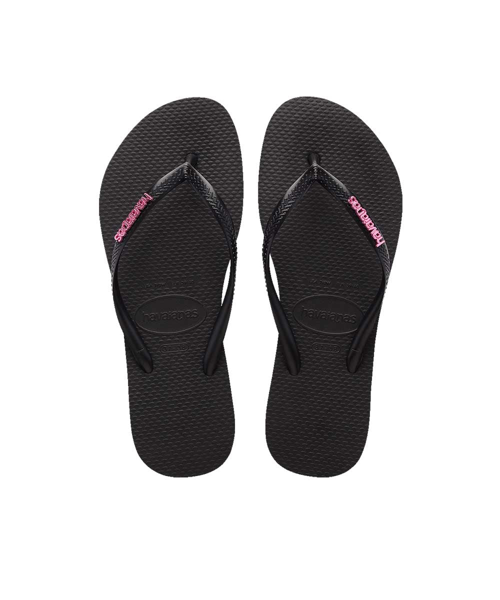 Havaianas Women's Slim Metal Logo Thongs | Red Kado