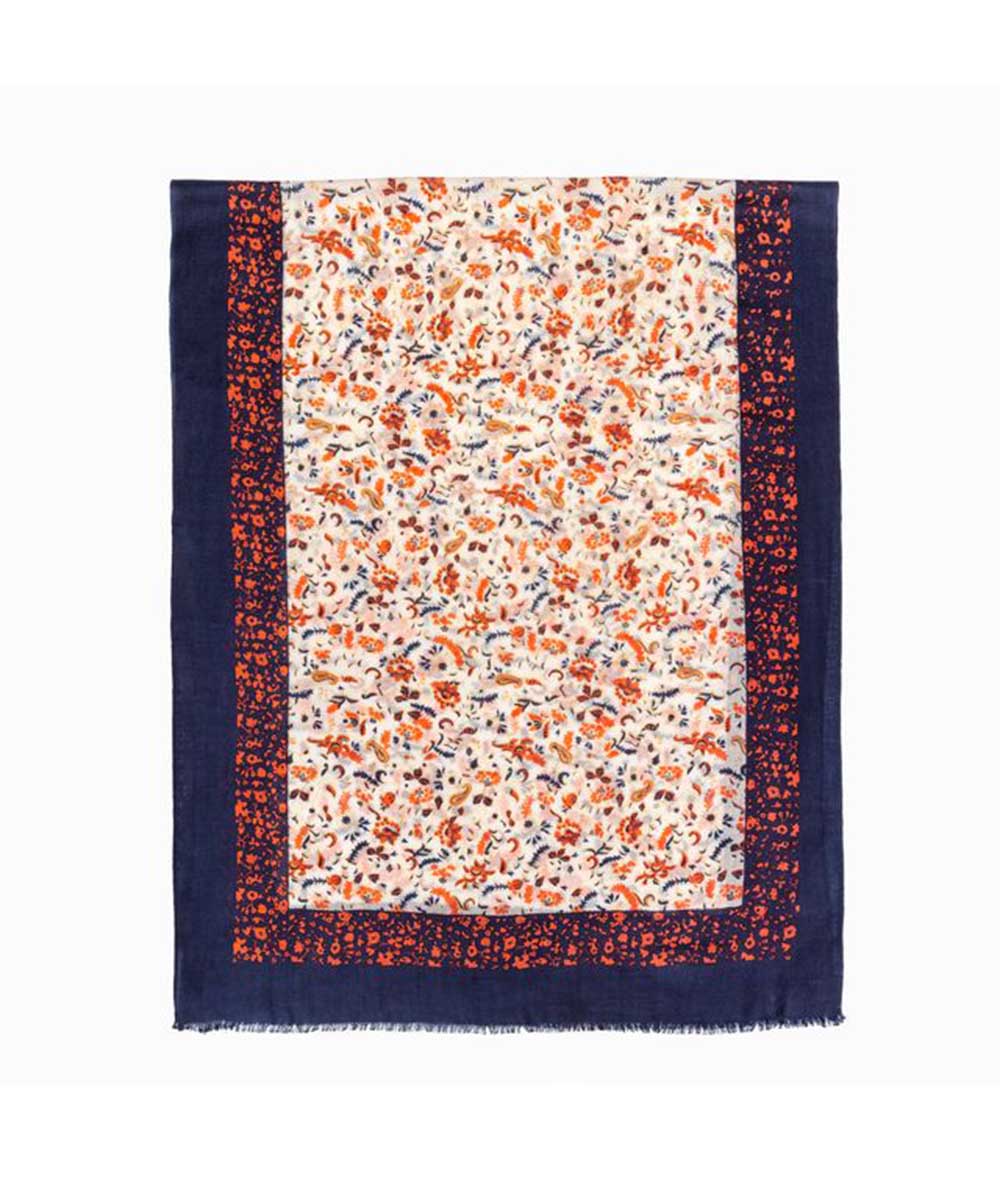 Wool Print UGG Scarf | Red Kado