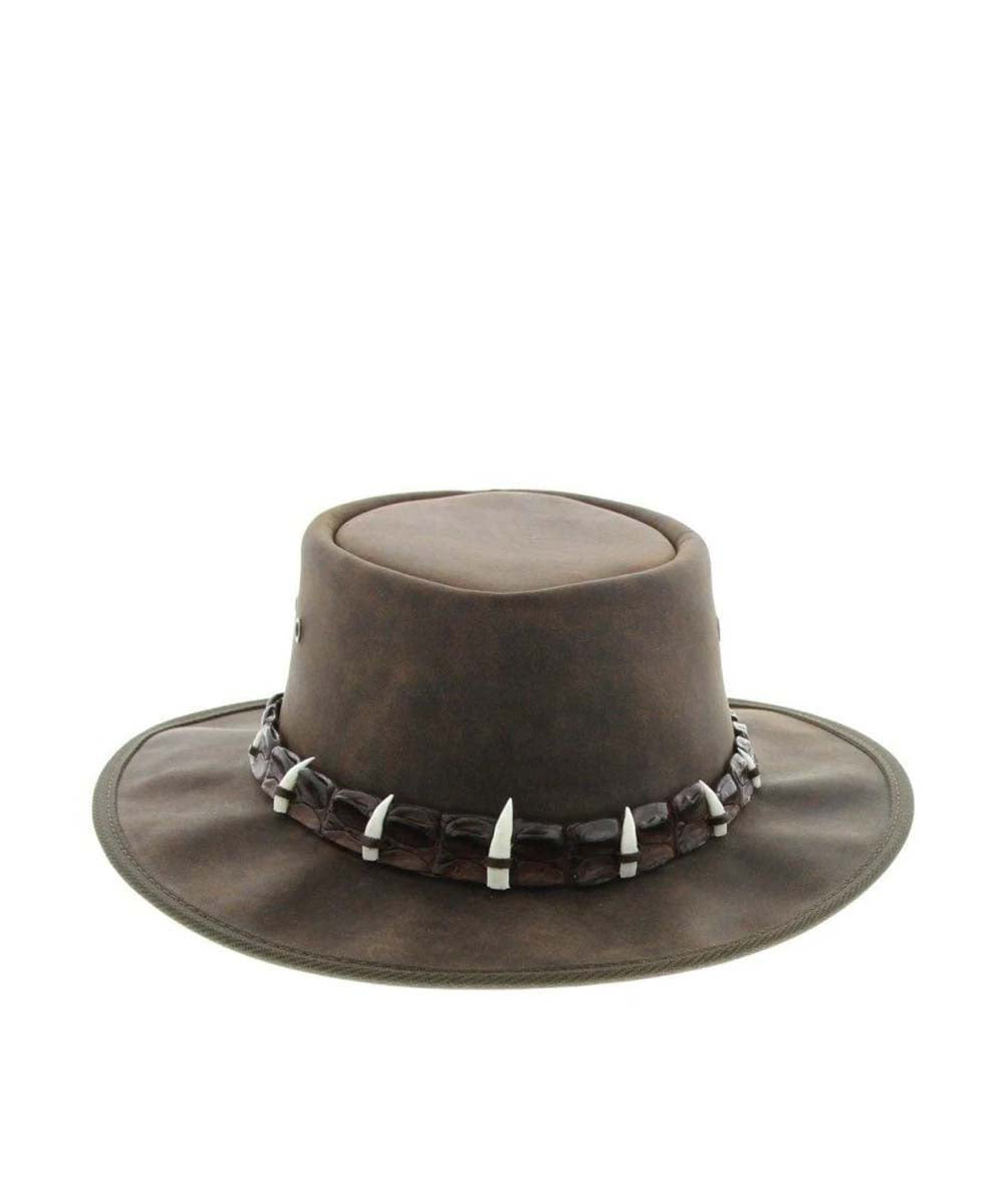 Barmah Outback 5 Crocodile Teeth Hat | Red Kado