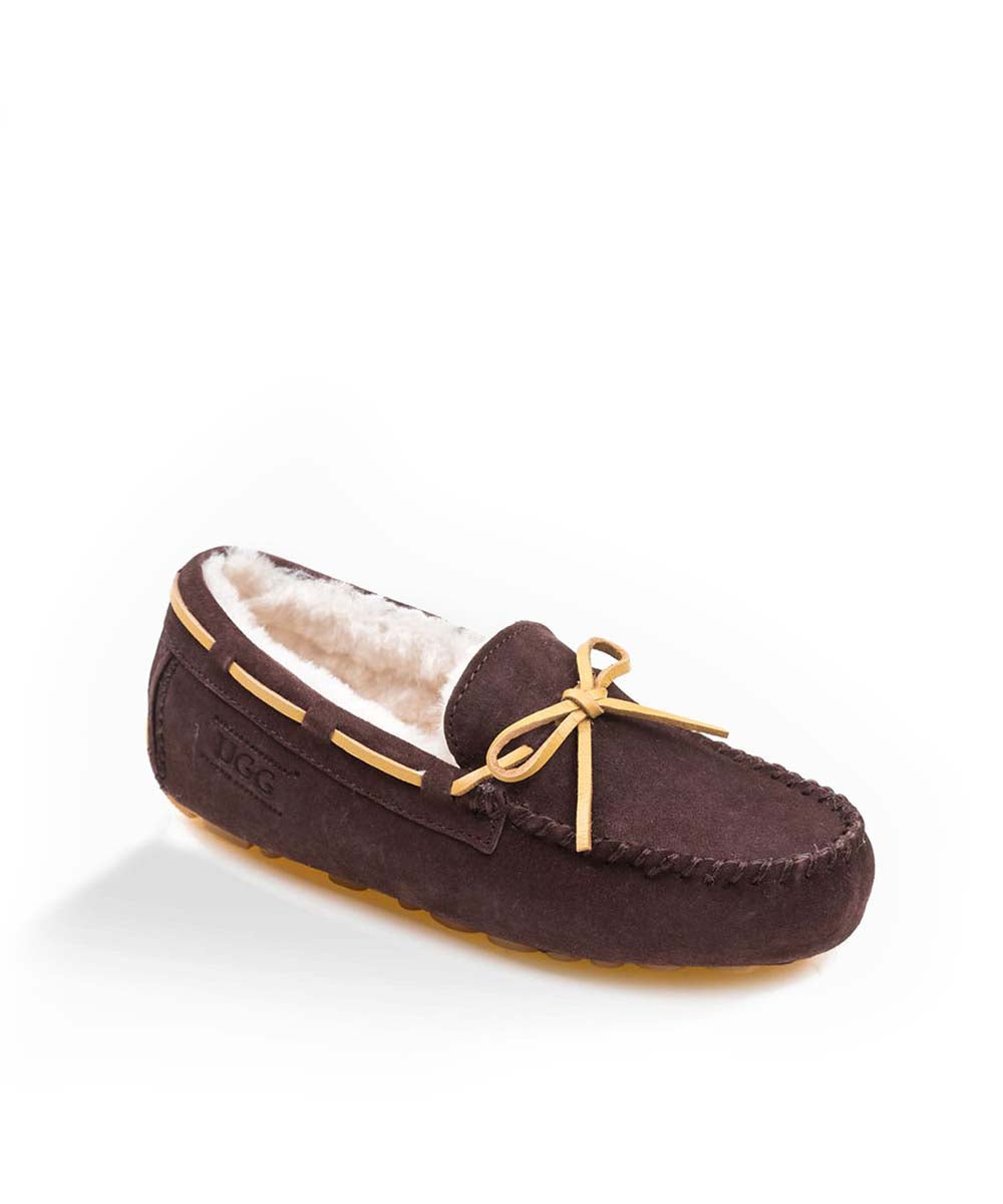 Women's UGG Fur Moccasin | Red Kado