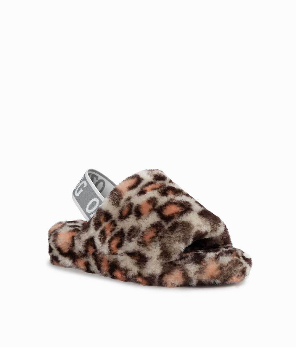 Kid’s UGG Snugg Leopard Slide | Red Kado