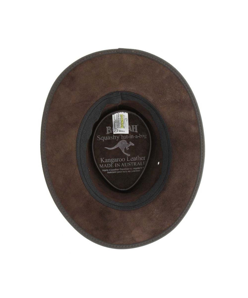 Barmah Squashy Roo Leather Hat | Red Kado