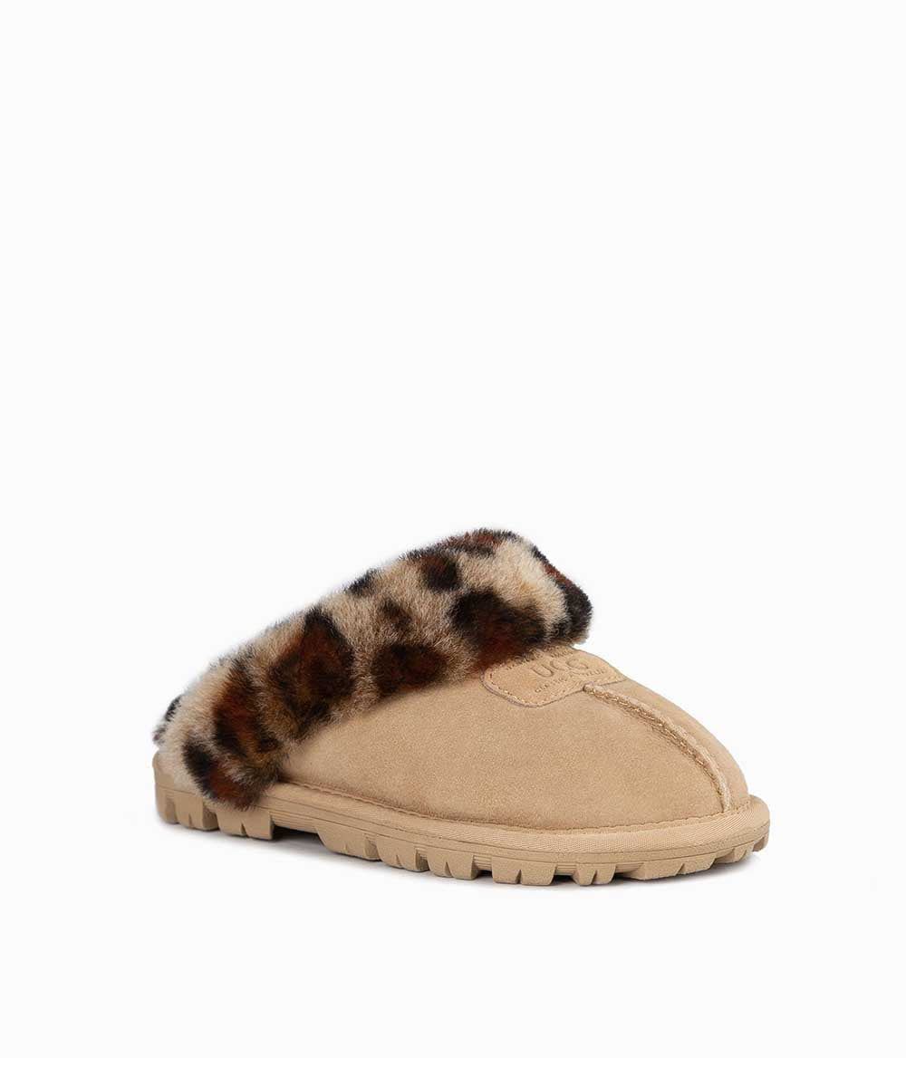 Kid’s UGG Leopard Scuff | Red Kado