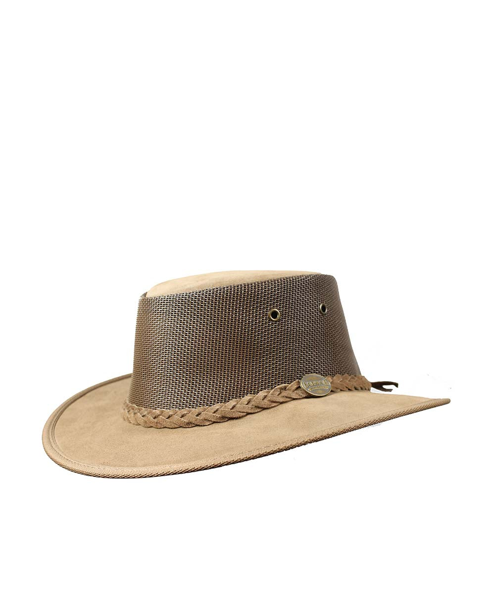 Barmah Foldaway Oiled Cooler Hat in Hickory