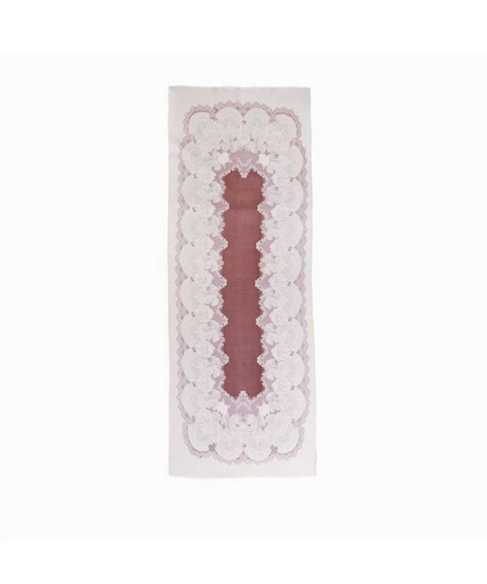 Merino Wool Print UGG Scarf | Red Kado