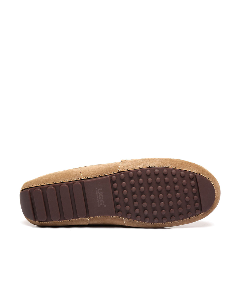 Men's Anthony UGG Moccasin in Chestnut - sheepskin slipper