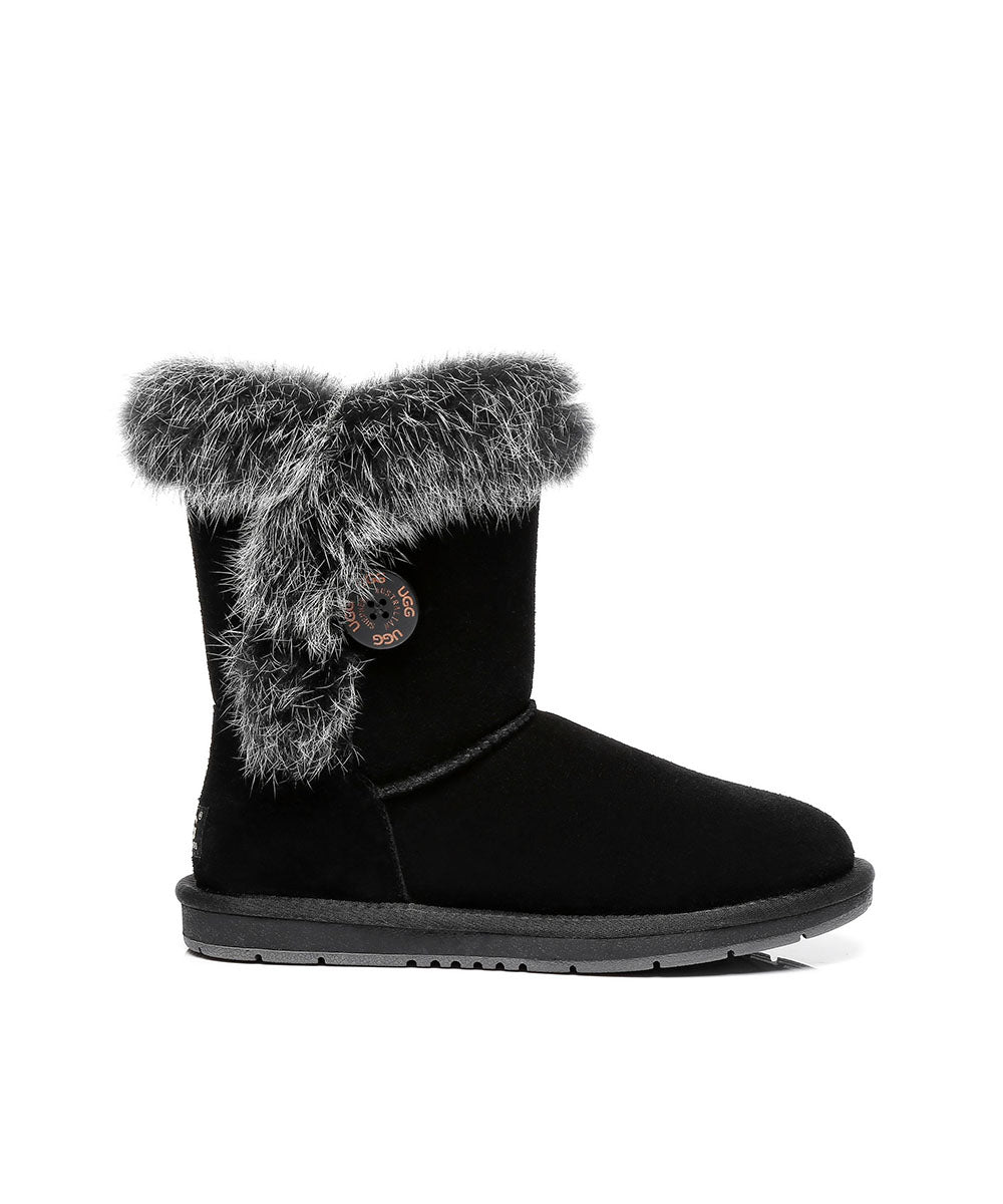 Women’s Dora UGG Fur Boots | Red Kado