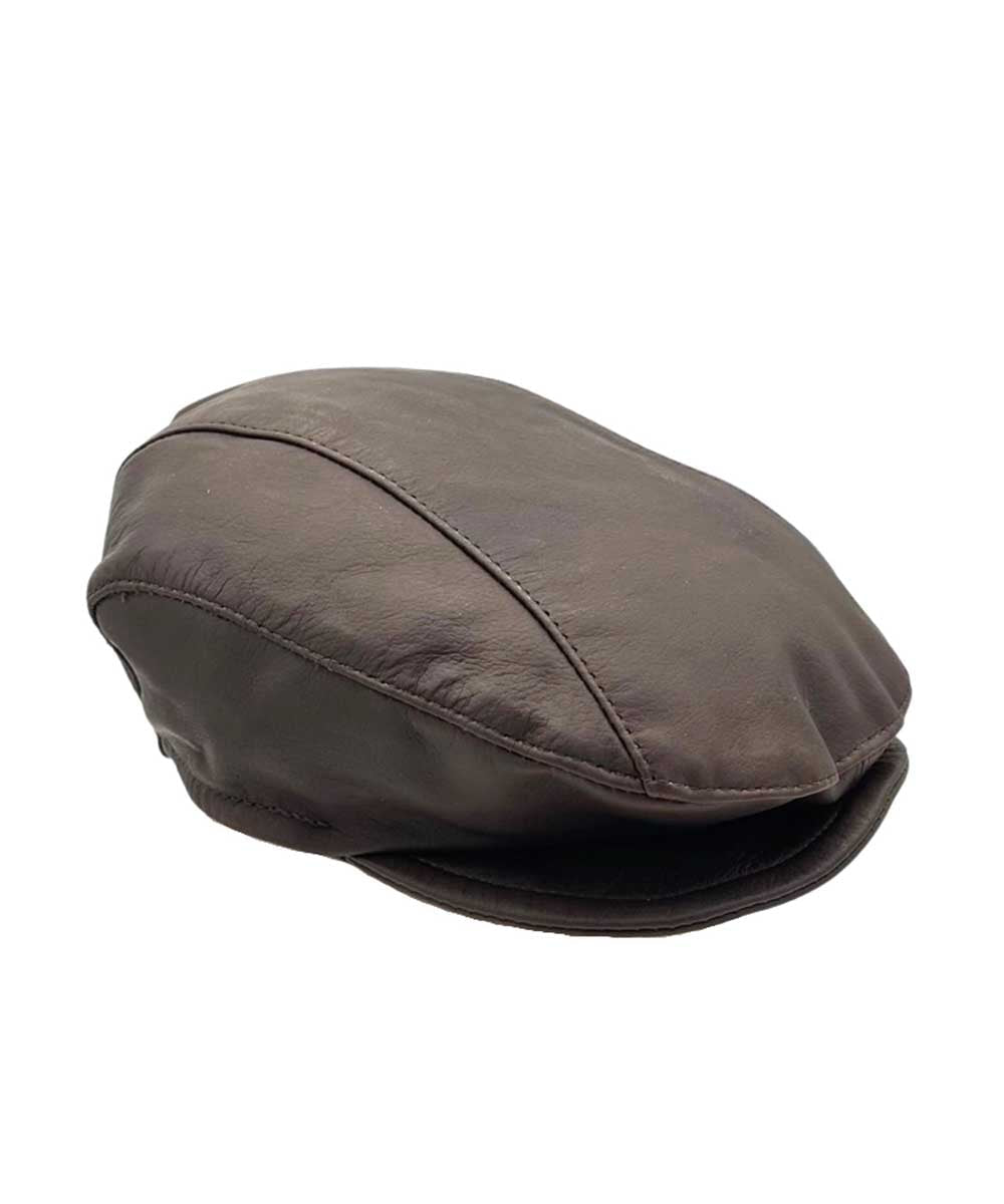 Jacaru Drivers Roo Leather Cap | Red Kado
