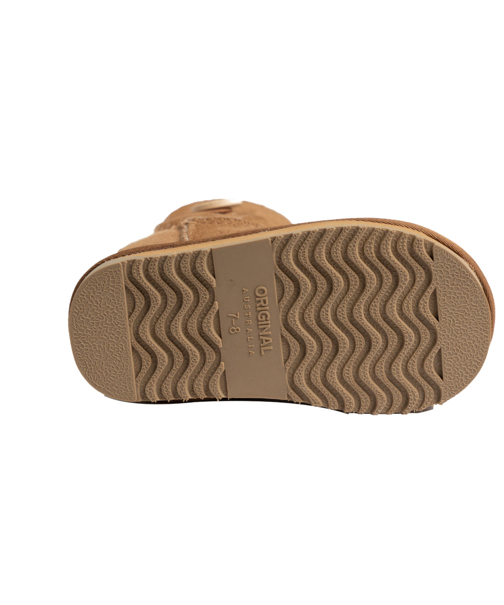 Kids Classic Short Button UGG Boots | Red Kado