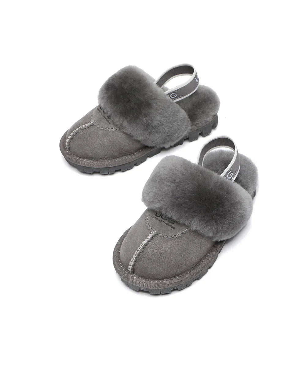 Kid’s Banded Scuff UGG Slippers | Red Kado
