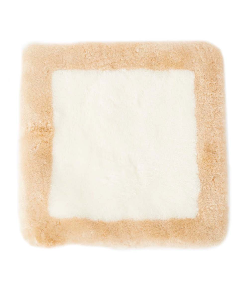 Sheepskin Border Cushion | Red Kado