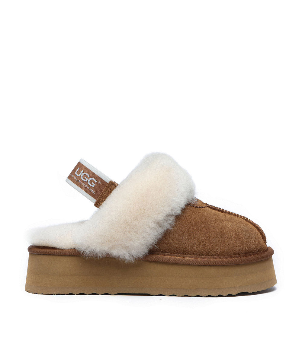 Women's UGG Platform Scuff Slipper | Red Kado