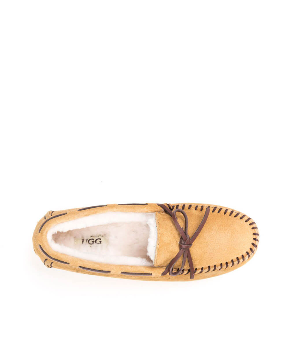Women's UGG Fur Moccasin | Red Kado