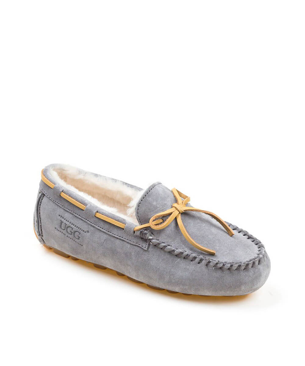 Women's UGG Fur Moccasin | Red Kado