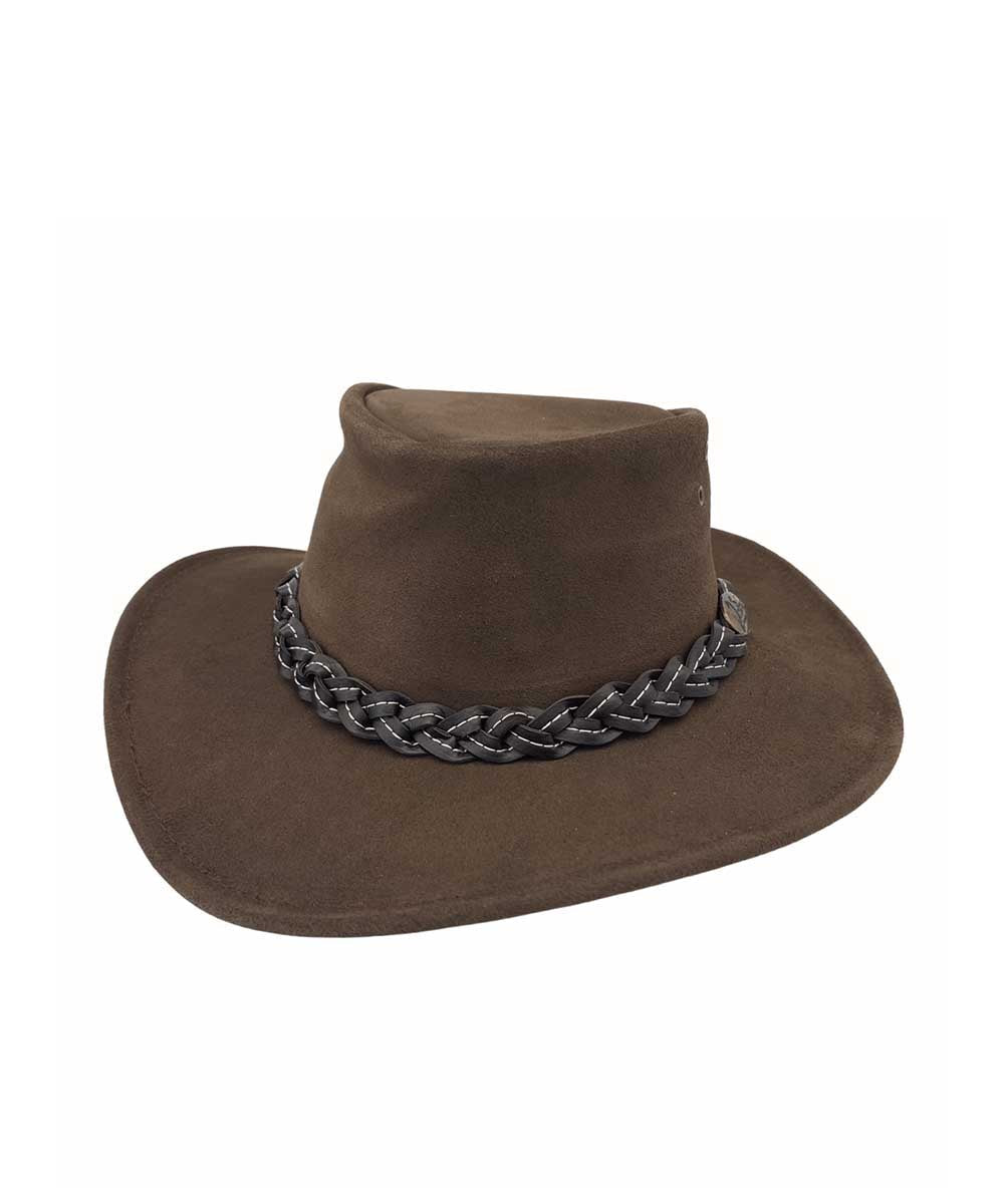 Jacaru Wallaroo Suede Hat | Red Kado