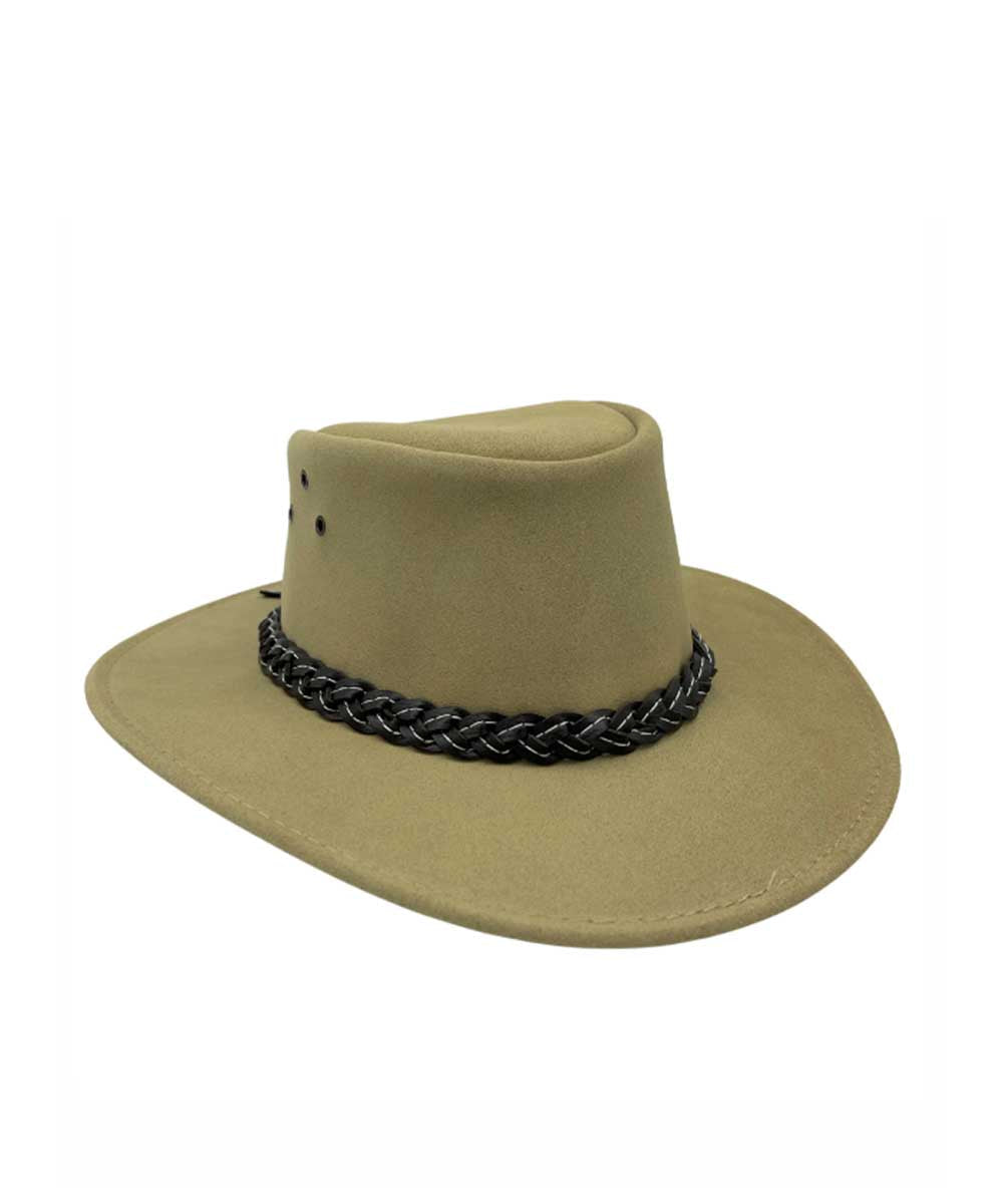 Jacaru Wallaroo Suede Hat | Red Kado