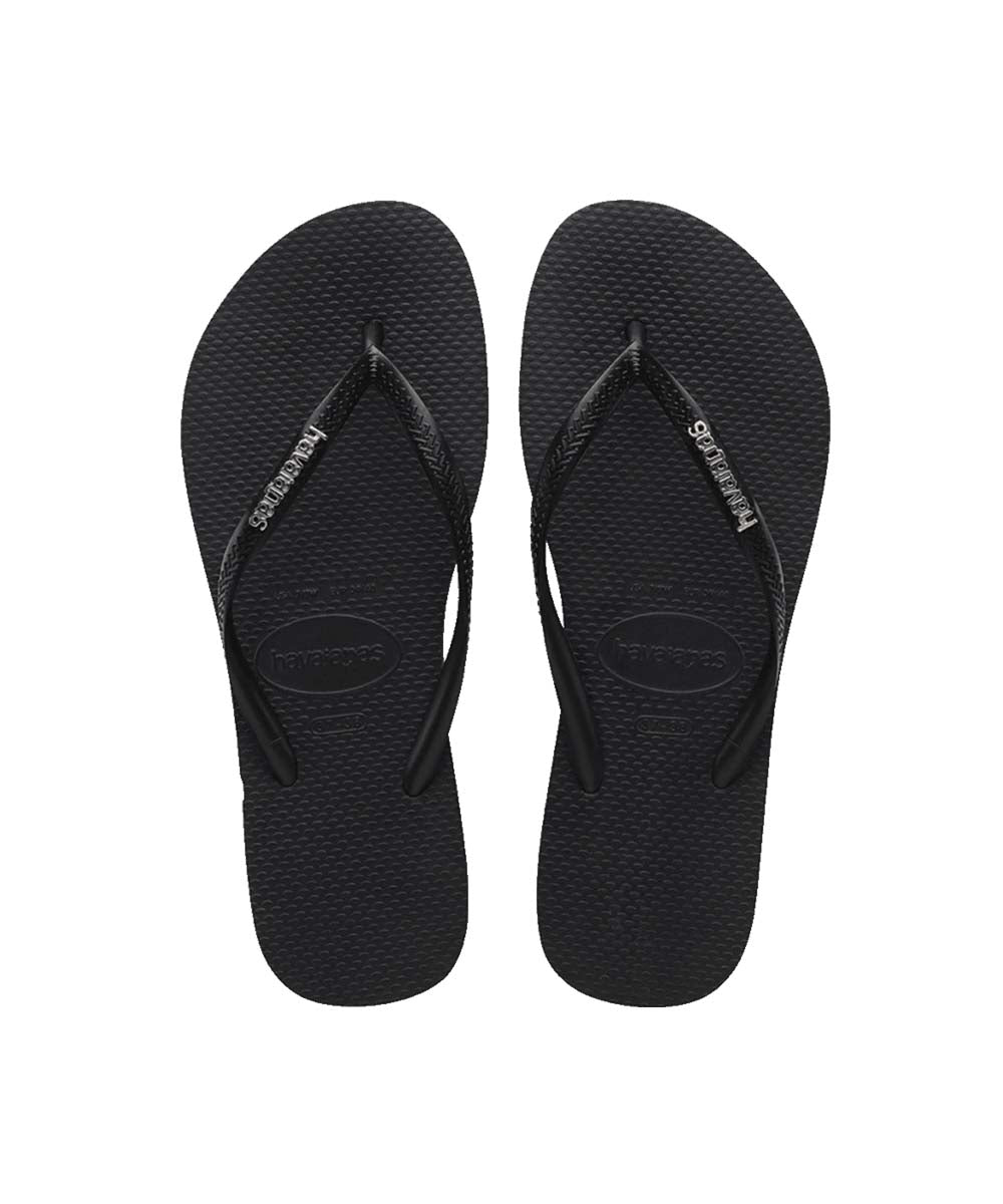 Havaianas Women's Slim Metal Logo Thongs | Red Kado