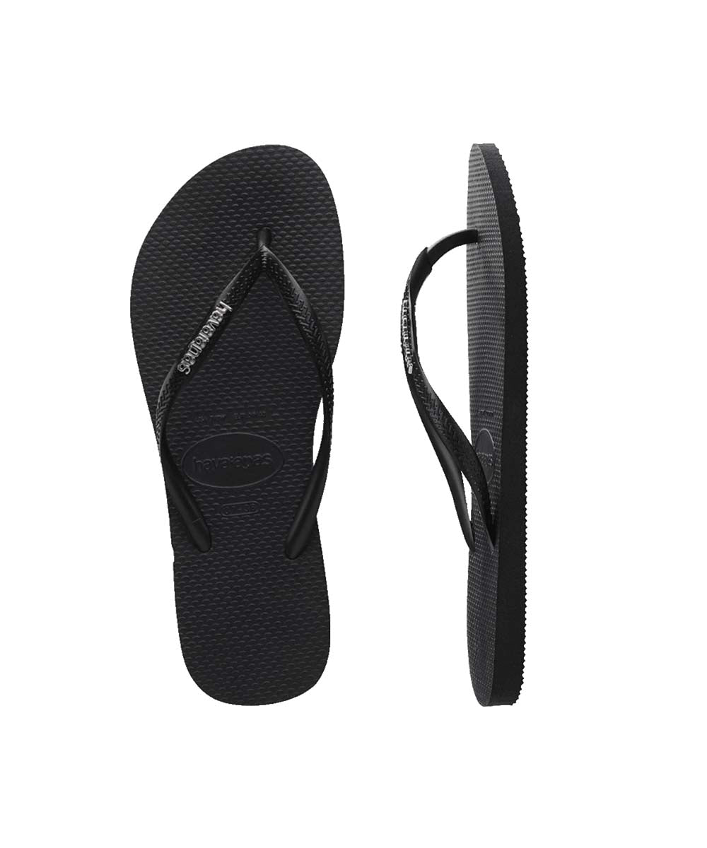Havaianas Women's Slim Metal Logo Thongs | Red Kado