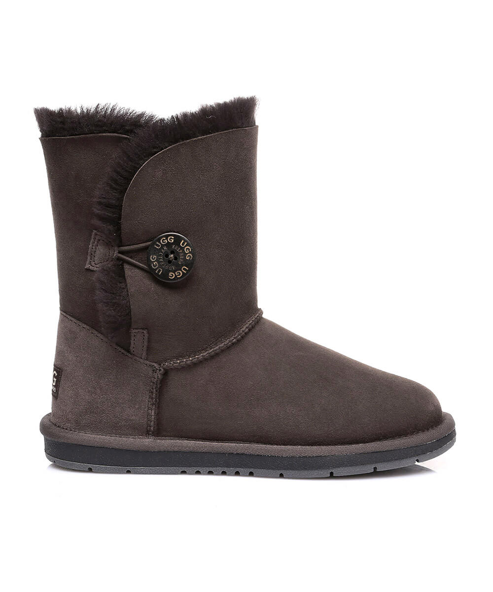 Men's Luxe Classic Mid Button UGG | Red Kado