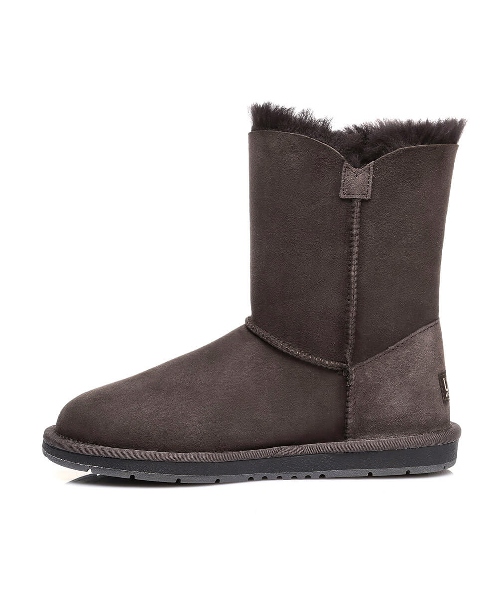 Women's Luxe Classic Mid Button UGG | Red Kado