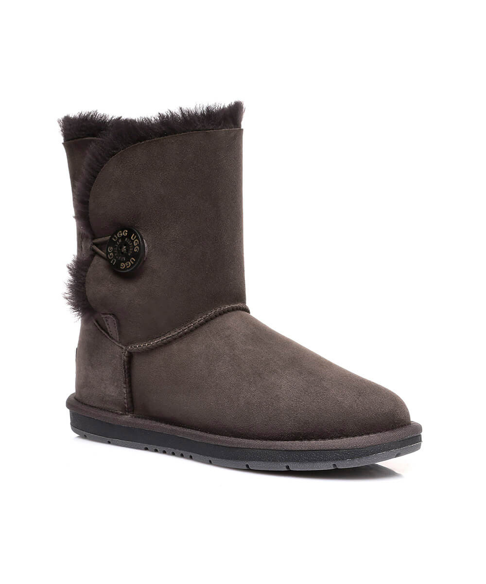 Women's Luxe Classic Mid Button UGG | Red Kado