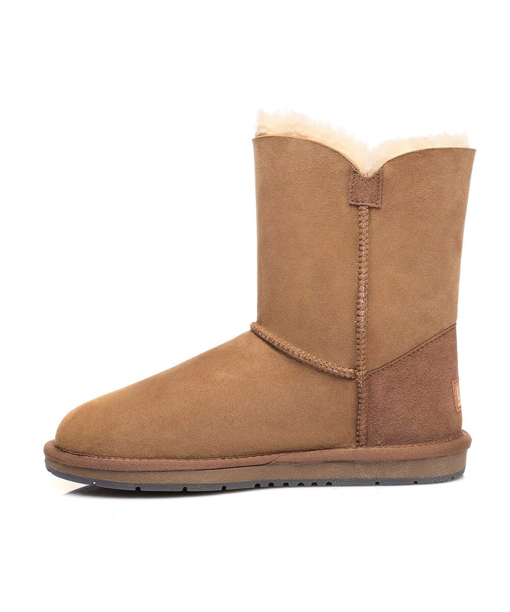 Women's Luxe Classic Mid Button UGG | Red Kado