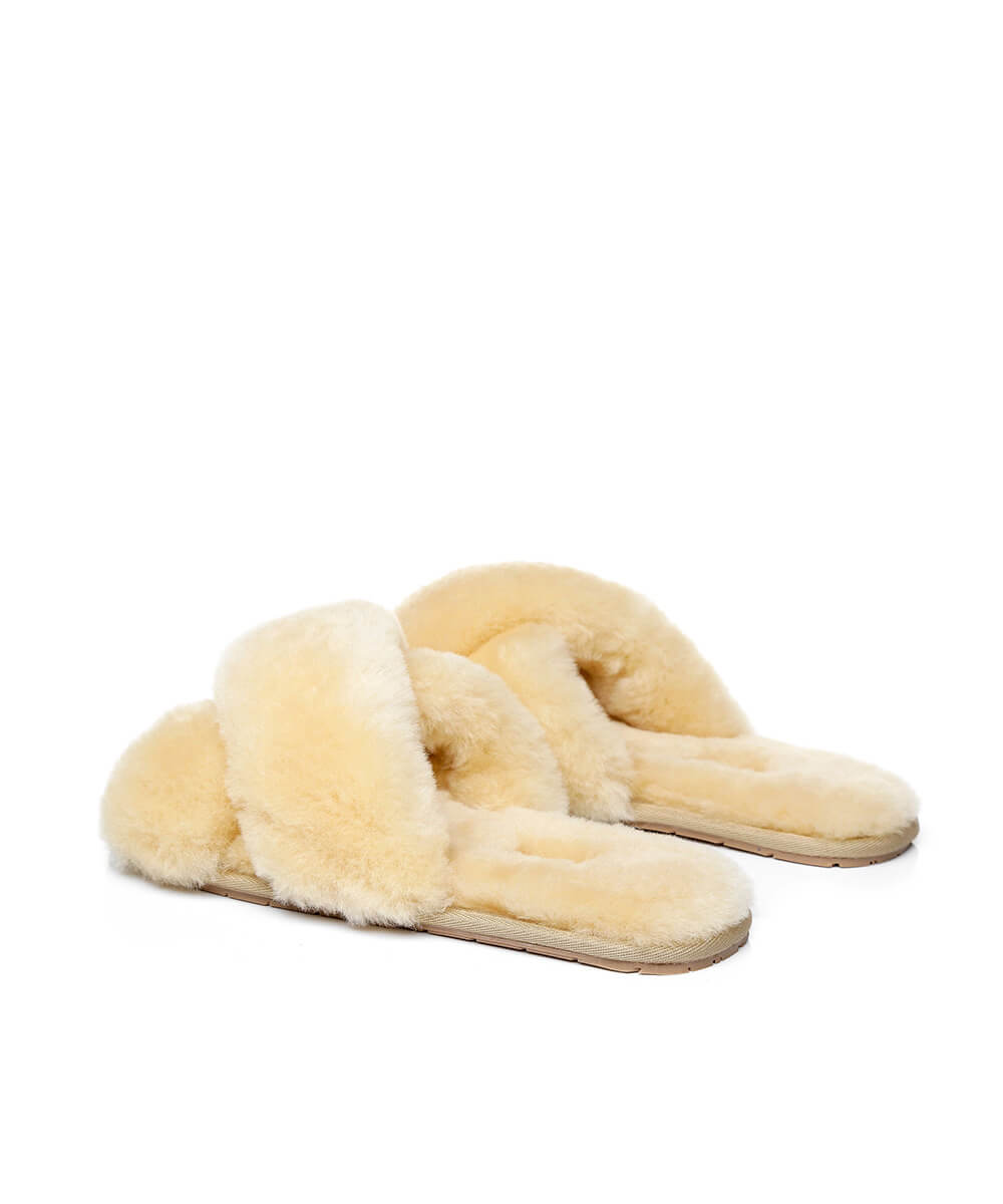 Women's UGG Premium Cross Over Slippers | Red Kado