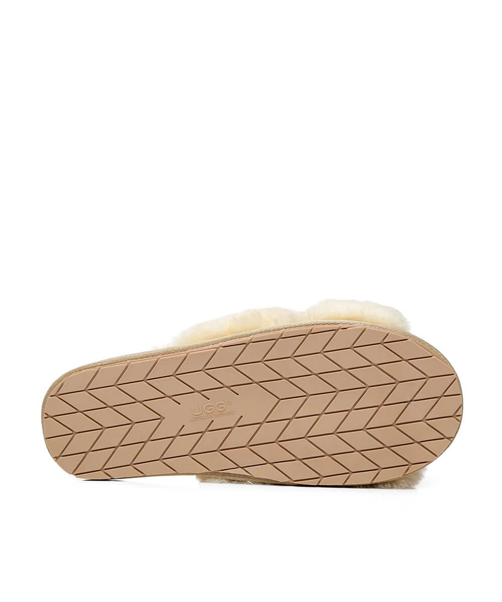 Women's UGG Premium Cross Over Slippers | Red Kado