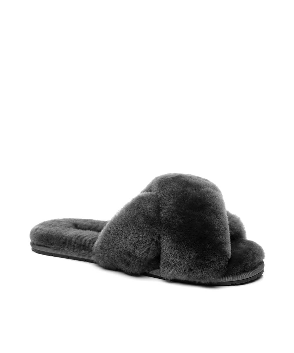 Women's UGG Premium Cross Over Slippers | Red Kado