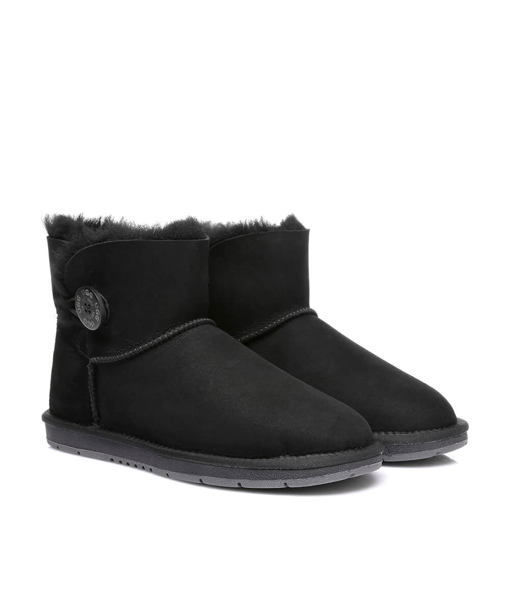 Men's Luxe Classic Mini UGG Button | Red Kado