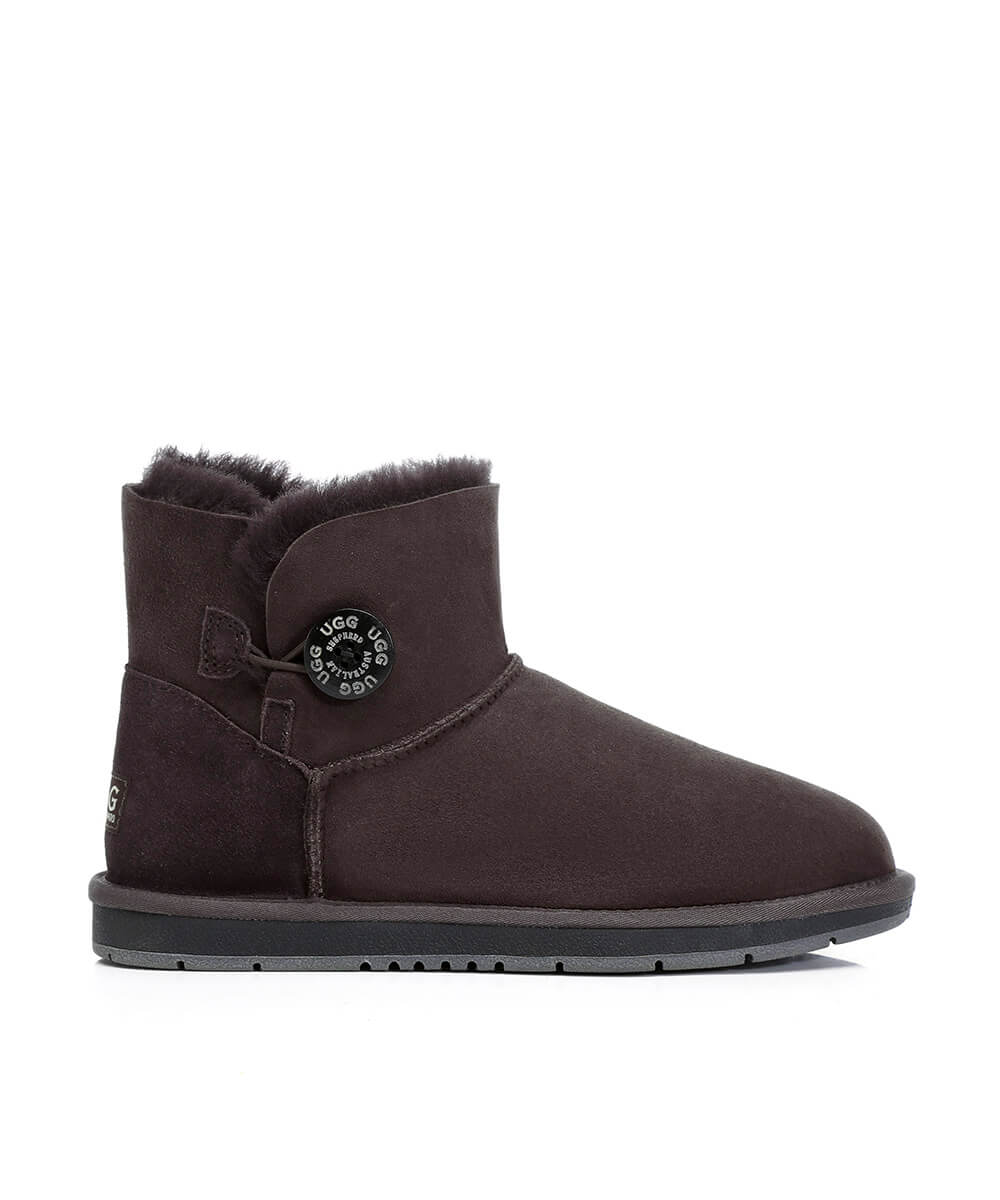 Women's Luxe Classic Mini UGG Button | Red Kado