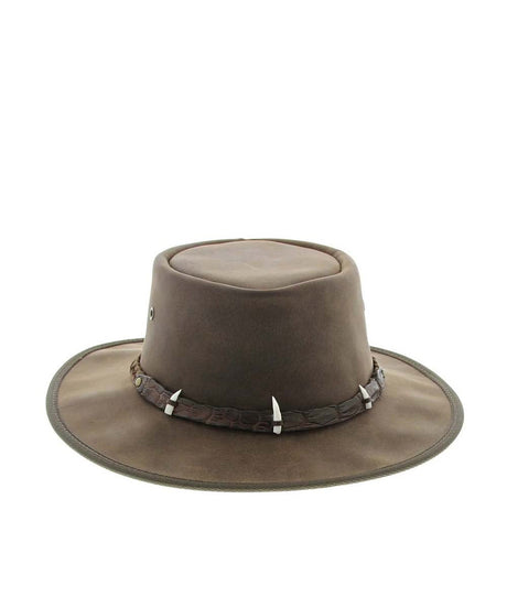 Barmah Outback 3 Crocodile Teeth Hat | Red Kado