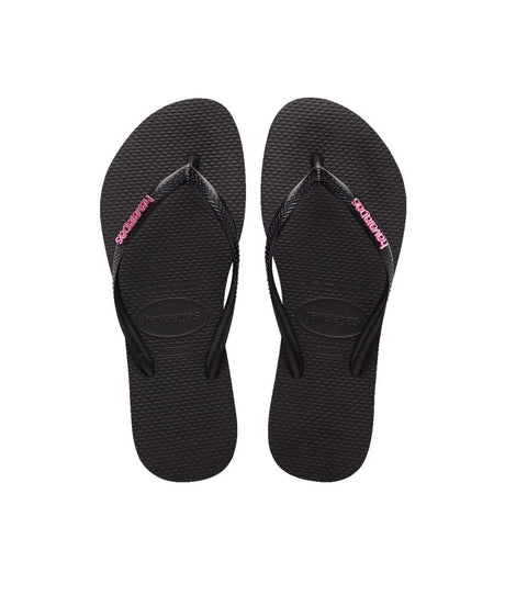 Havaianas Women's Slim Metal Logo Thongs | Red Kado