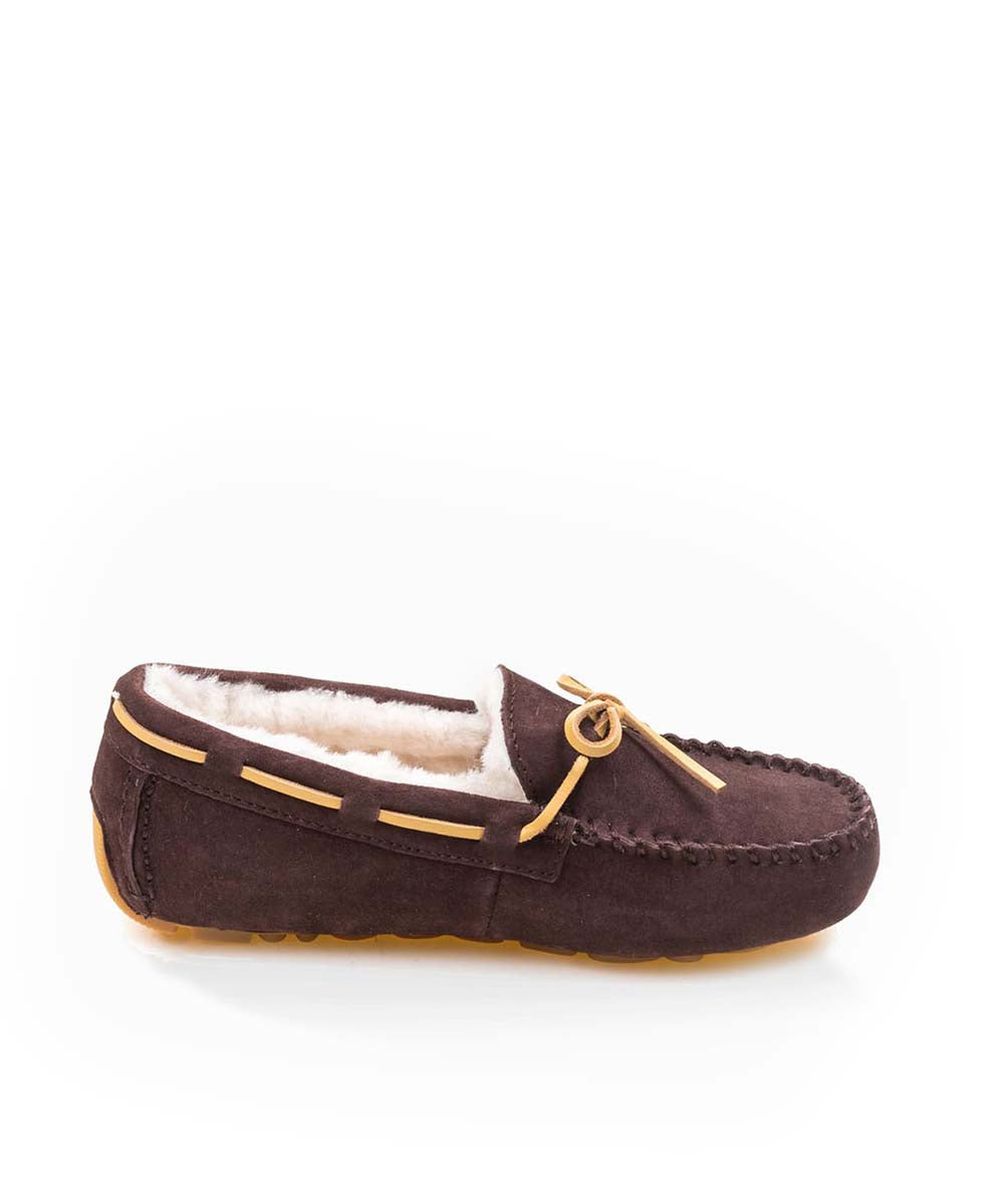 Women's UGG Fur Moccasin | Red Kado