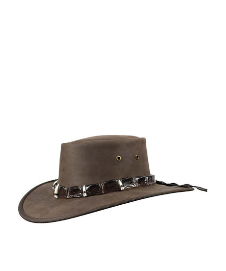 Barmah Outback 5 Crocodile Teeth Hat | Red Kado