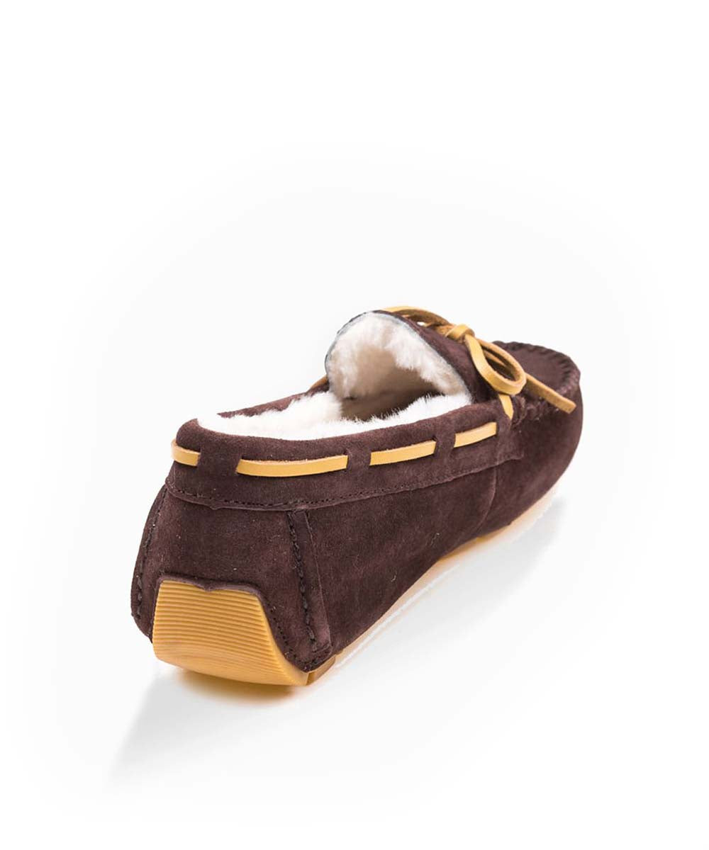 Women's UGG Fur Moccasin | Red Kado