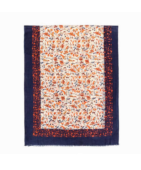 Wool Print UGG Scarf | Red Kado