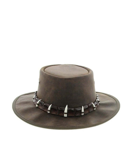Barmah Outback 5 Crocodile Teeth Hat | Red Kado