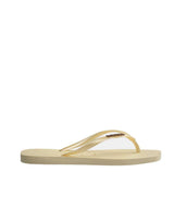 Havaianas Women's Slim Square Metalic Logo Thongs