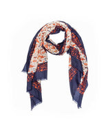 Wool Print UGG Scarf | Red Kado