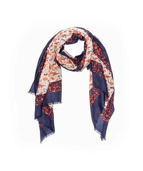Wool Print UGG Scarf | Red Kado