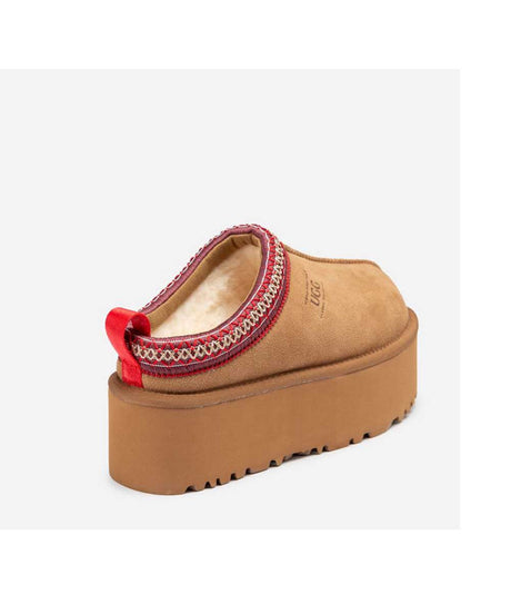Women's UGG Tassy High Platform Moccasin | Red Kado