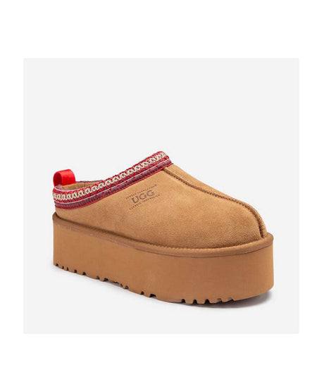 Women's UGG Tassy High Platform Moccasin | Red Kado