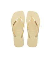Havaianas Women's Slim Square Metalic Logo Thongs