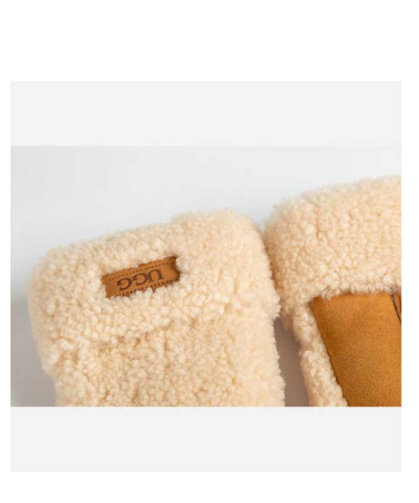 Kid's UGG Curly Mitten Gloves | Red Kado
