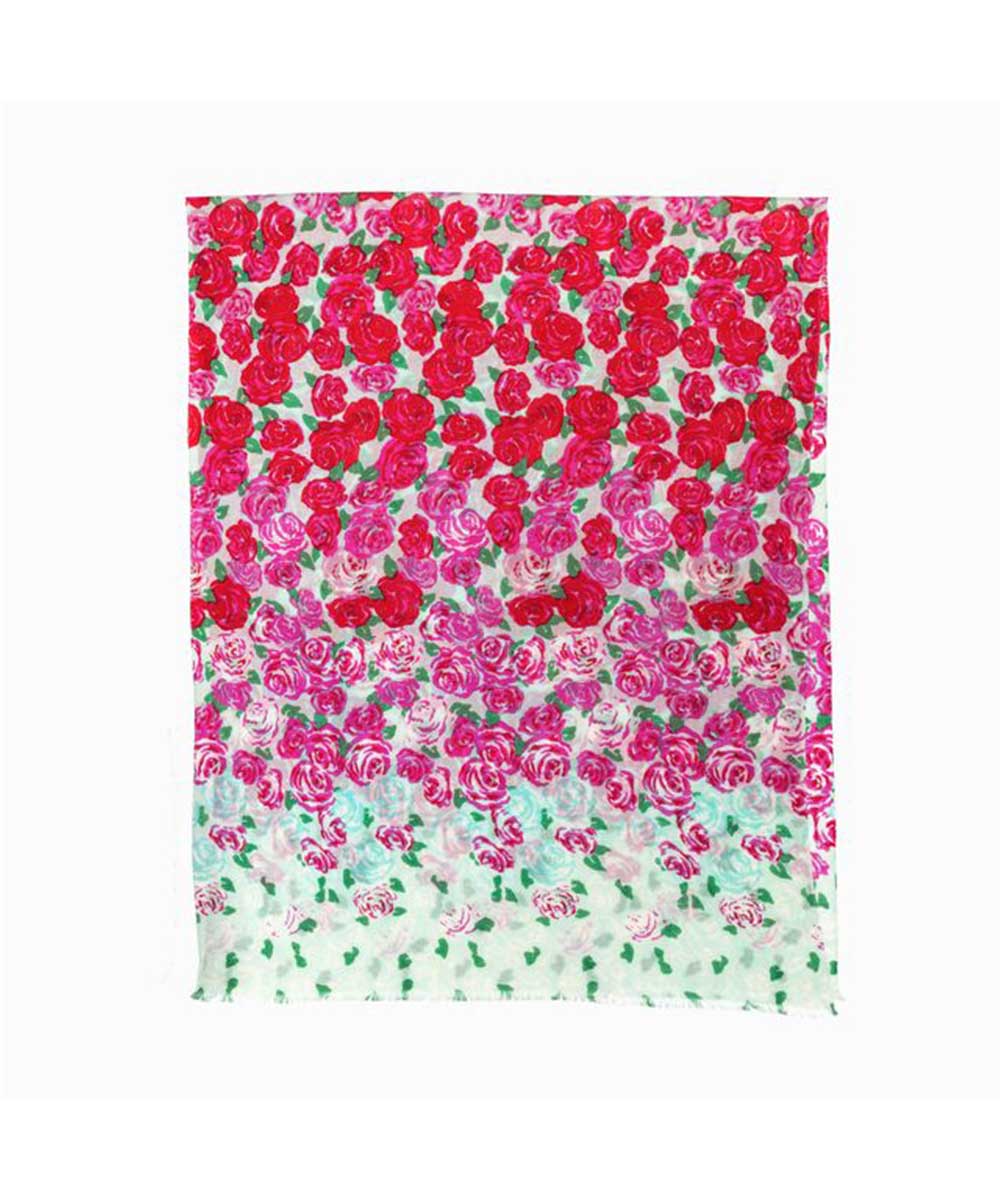 Wool Print UGG Scarf | Red Kado