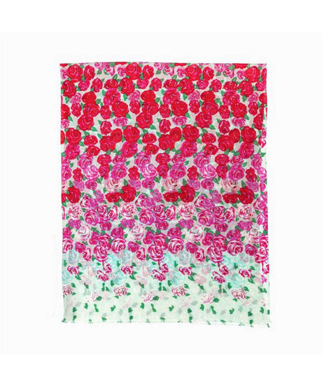 Wool Print UGG Scarf | Red Kado