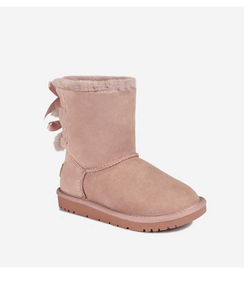 Kid’s UGG 2 Ribbon Boots | Red Kado