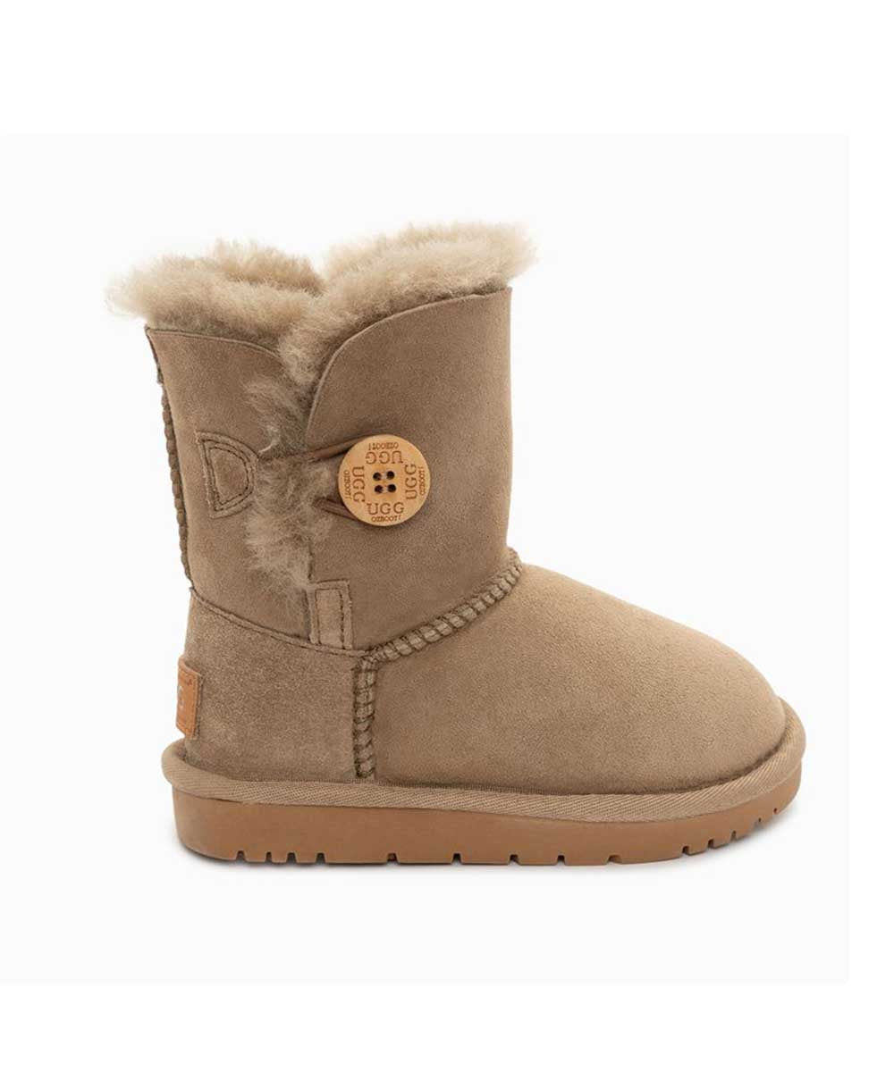 Kid’s UGG Classic Short Button Boot | Red Kado