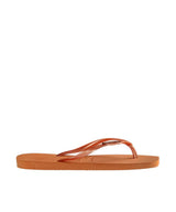 Havaianas Women's Slim Square Metalic Logo Thongs